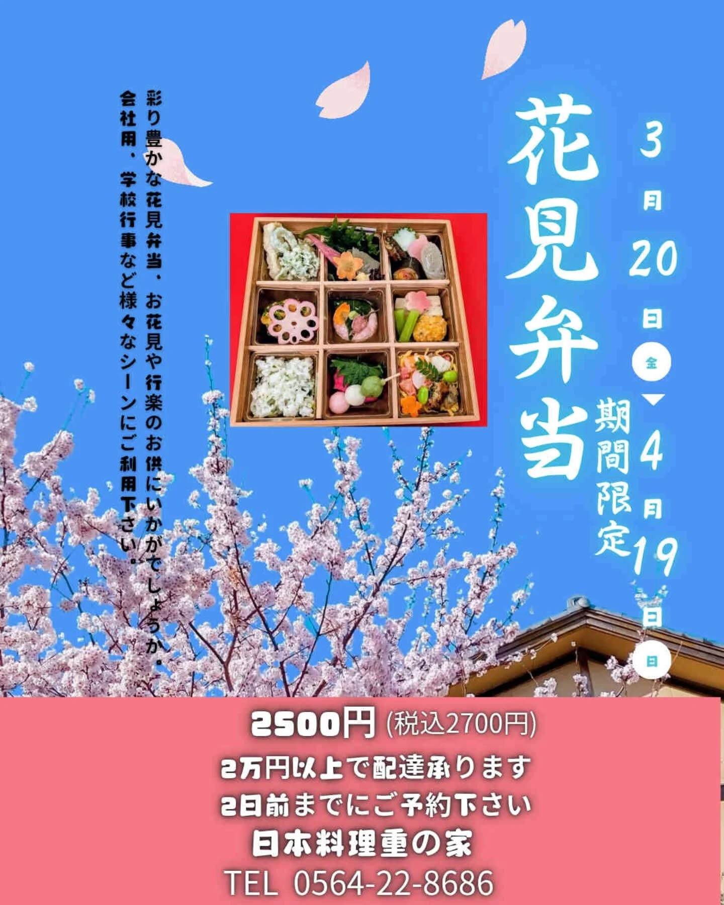 🌸春限定　花見弁当🌸